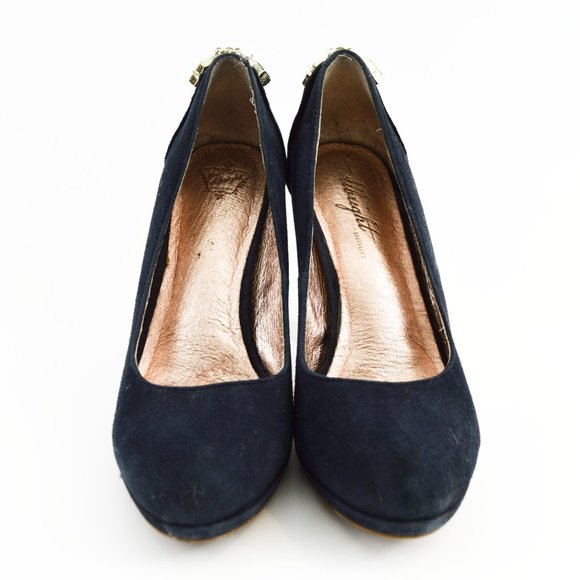 Miss Albright Suede Rhinestone Pumps #163-1820 - Picture 2 of 5